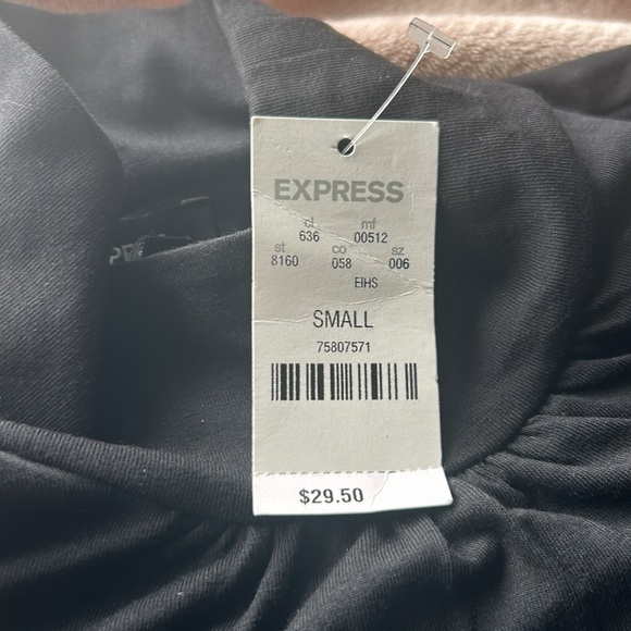 [EXPRESS] Sleeveless Turtle Neck Blouse - Black Size Small - Picture 3 of 3